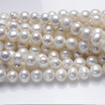 11-12mm Large Hot Sale Natural Real Collier de perles d&#39;eau douce Strand